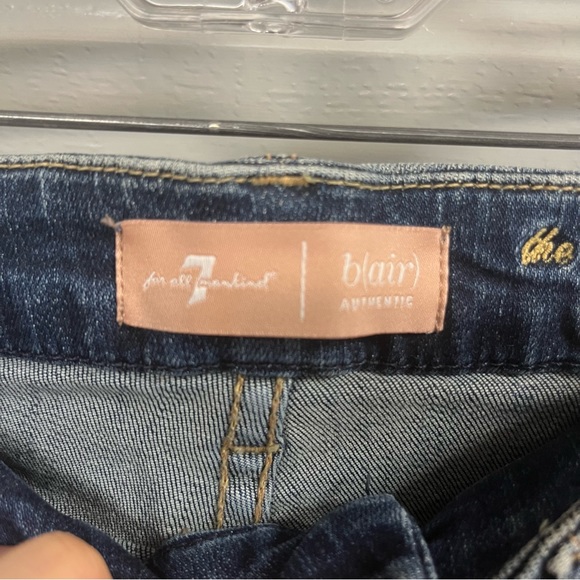 7 For All Mankind High Waist Ankle Skinny Jeans - Picture 4 of 7